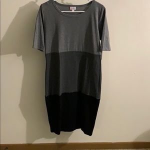 Black and gray dress